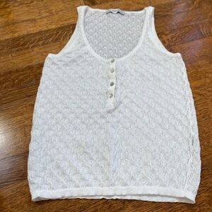 Zara Knit White Sweater